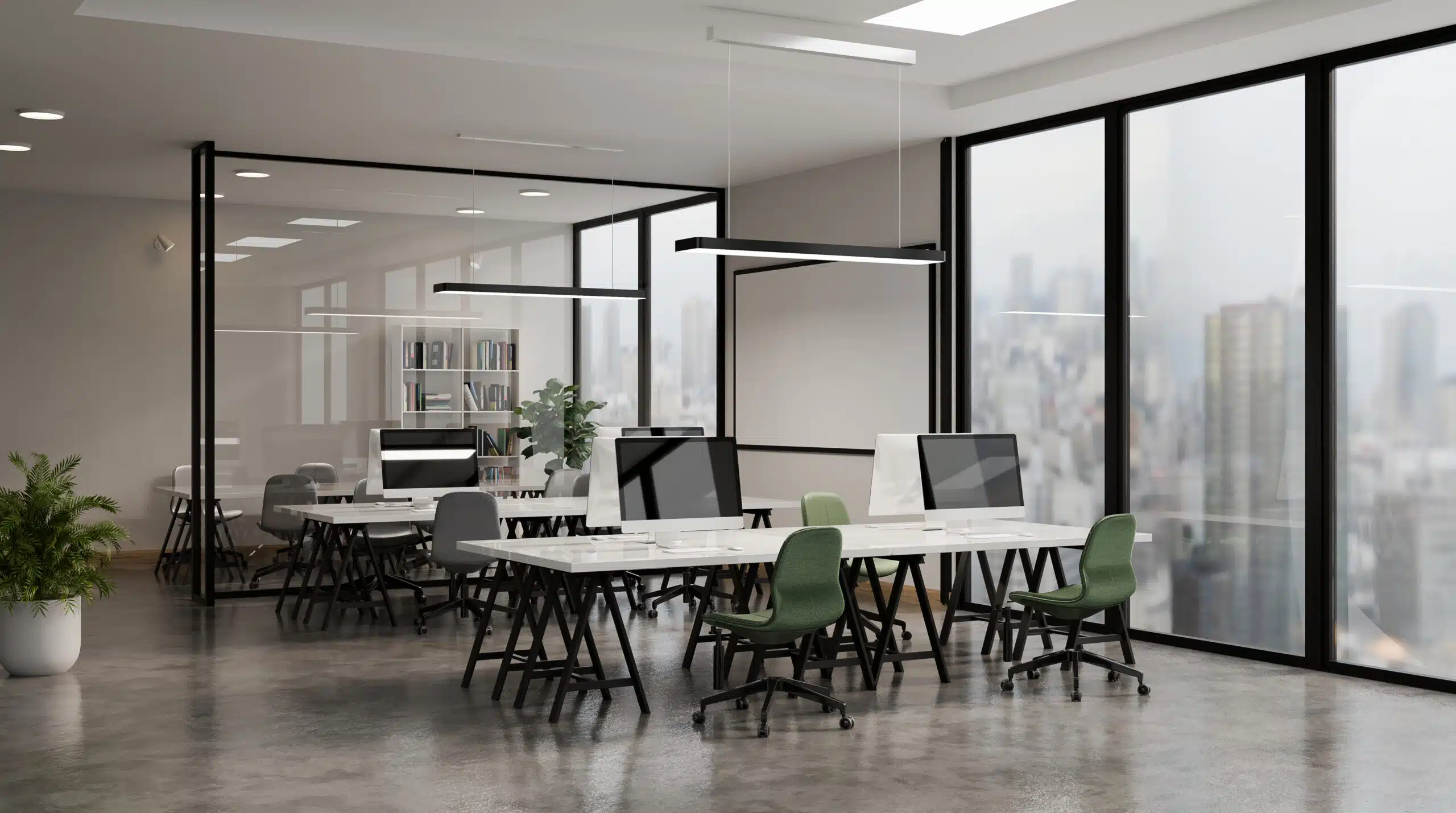 Modernes helles Büro